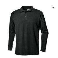 Polo Camisero Manga Larga Negro S