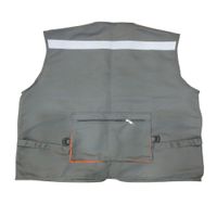 Chaleco De Drill Tipo Panoply Gris S