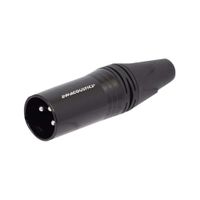 Plug Canon XLR 3 Pines Negro LN-1032-2 L&N-ACOUSTICS