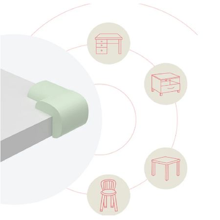 Esquinero de Proteccion de Goma para Niños