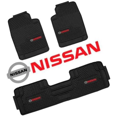Pisos NISSAN 3Piezas Jebe Impermeable