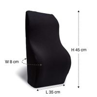Cojín lumbar alto viscoelástico con gel mas puntos y funda