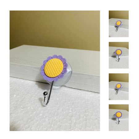 Colgador Adhesivo Generico Plants Lila Pack 4 Unidades