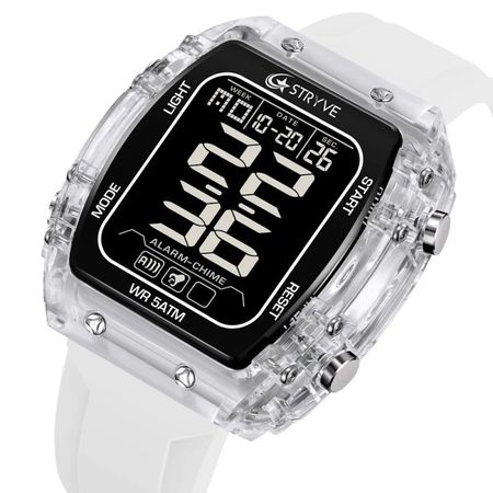 Reloj Hombre Deportivo STRYVE 8031 Digital Blanco