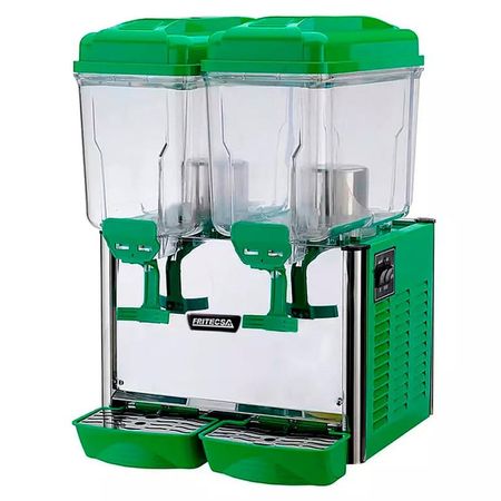 Refresquera De 2 Tolvas De 18 Litros X 2 Ecobasic