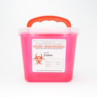 Contenedor de Bioseguridad de Plástico de 3 LITROS