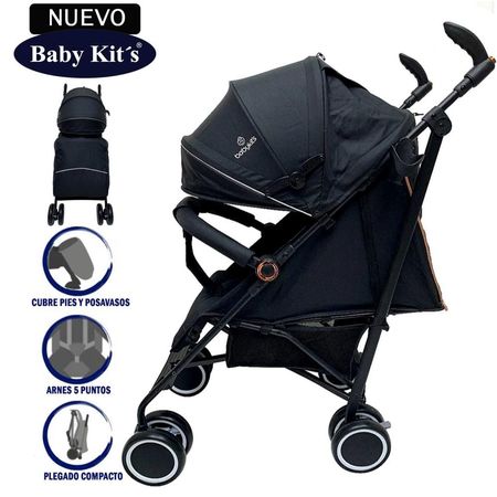 Coche Bastón Baby Kits fiesta 5249 Negro