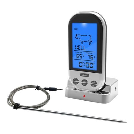 Termómetro Digital Cocina Carnes Con Sonda Monitoreo Remoto