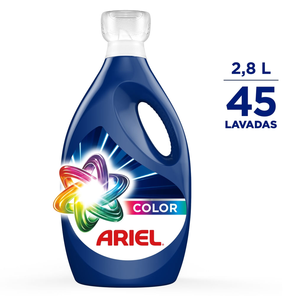 Detergente Líquido ARIEL Color Botella 2800ml