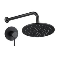 Mezcladora de Ducha Monocomando con Salida Orange Cannes Negro Mate