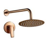 Mezcladora de Ducha Monocomando Orange Montecarlo Rose Gold