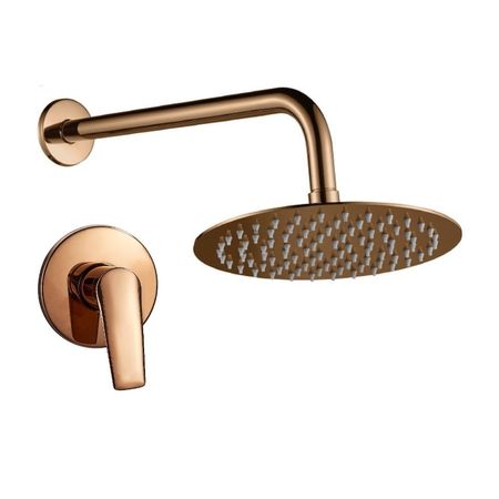 Mezcladora de Ducha Monocomando con Salida Orange Montecarlo Rose Gold