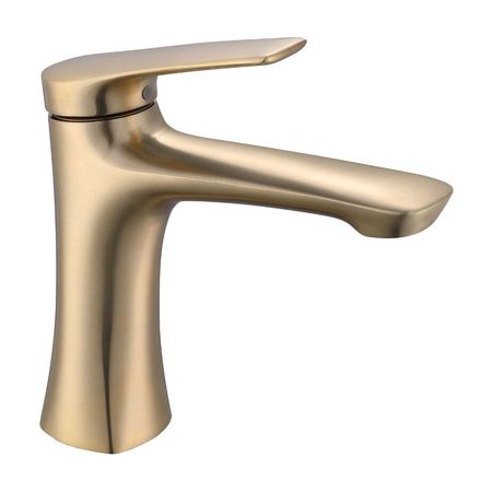 Mezcladora Monocomando Orange Baja Montecarlo Brush Gold