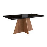 Mesa de Comedor 2020 Home 1.60 X 0.90 - Canela  / Negro