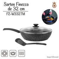 Sarten Finezza Ultragranito de 32 cm con Tapa 3 Piezas FZ-W332TM