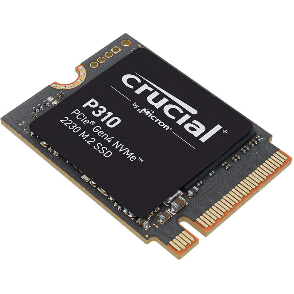Crucial 2TB P310 Gen 4 M.2 2230 PCIe NVMe SSD - 7100 MB/s Lectura, 6000 MB/s Escritura, 1.5M Horas M