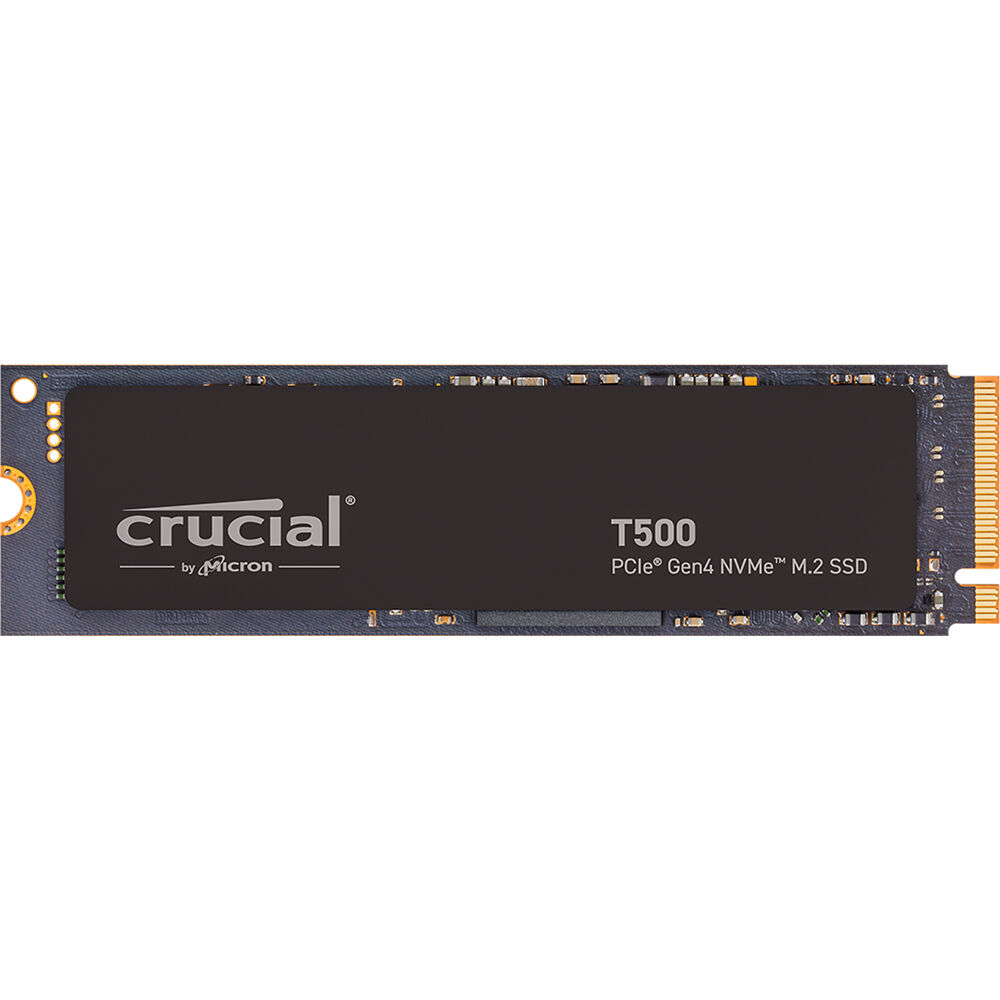 Crucial 2TB T500 SSD Interno M.2 2280 PCIe 4.0 x4 - Lecturas 7400 MB/s, Escrituras 7000 MB/s, 1200TB