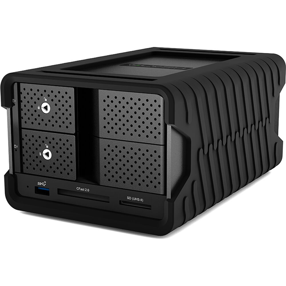 Glyph Technologies Blackbox PRO 16TB 2-Bay Thunderbolt 3 RAID Array con Hub (2 x 8TB) - 7200 rpm, RA