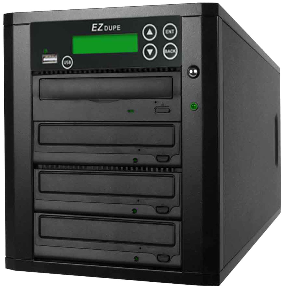 EZ Dupe Media Maven Duplicador de DVD, CD y USB - 3 Copias Simultáneas, 1 Unidad DVD-ROM y 3 Grabado