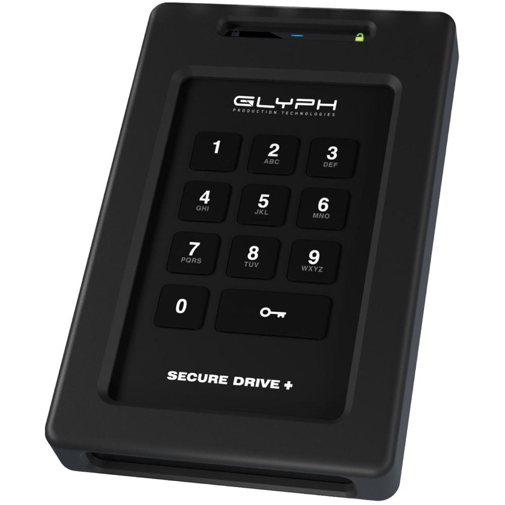 Glyph Technologies SecureDrive+ Profesional Disco Duro Sólido Externo de 2TB con Teclado Ergonométri