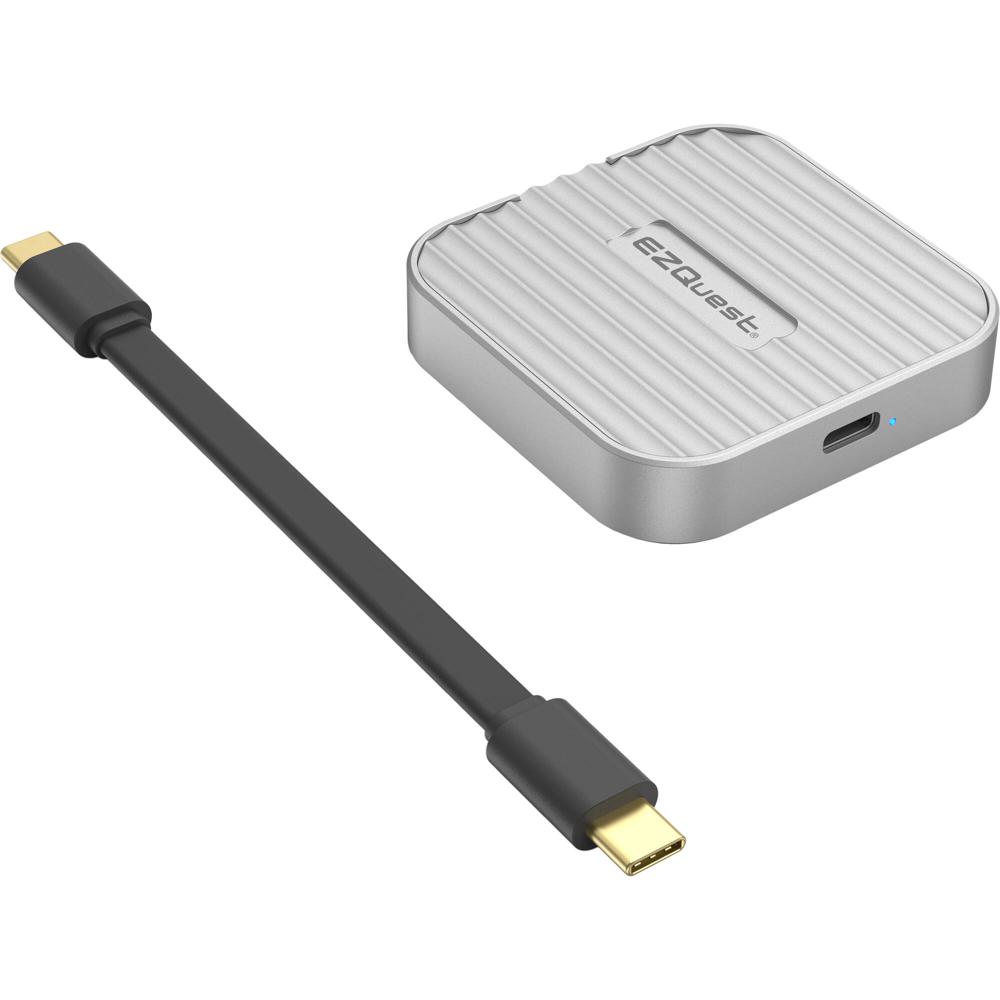 EZQuest SSD M.2 NVMe USB-C Magnético - 10 Gb/s, Compatible con MagSafe, Diseño de Aluminio, Plug and