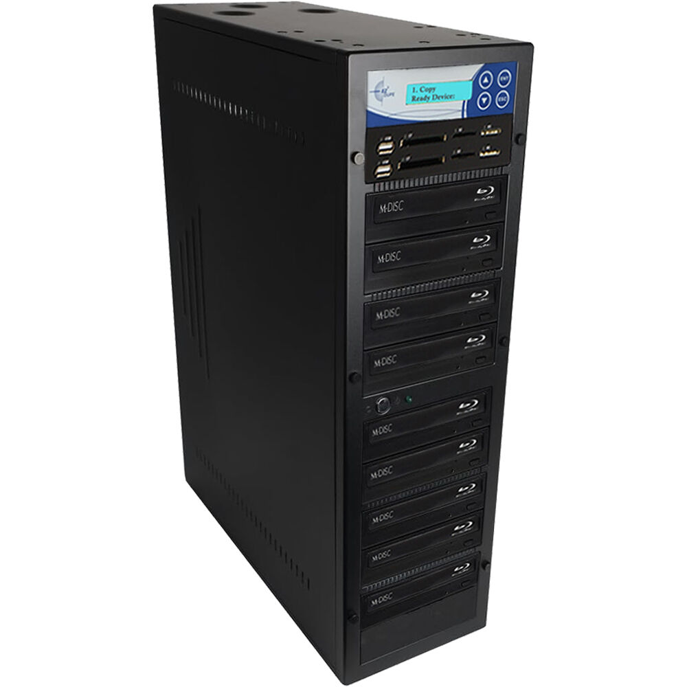 EZ Dupe Duplicador de Medios Flash de 8 Copias - BD/DVD a Flash/Disco