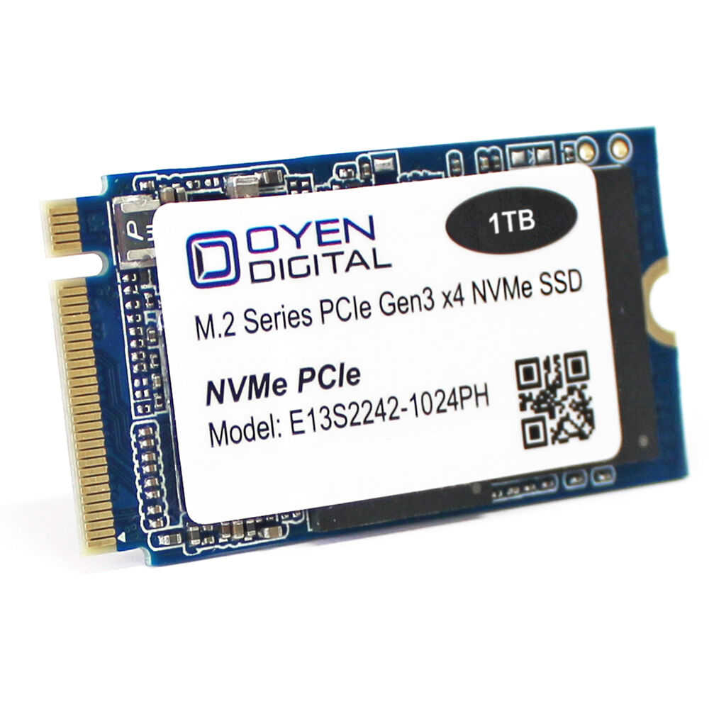 Oyen Digital SSD Interno 1TB Dash Pro NVMe PCIe 3.0 M.2 - 2500 MB/s Escritura, 2100 MB/s Lectura, Co