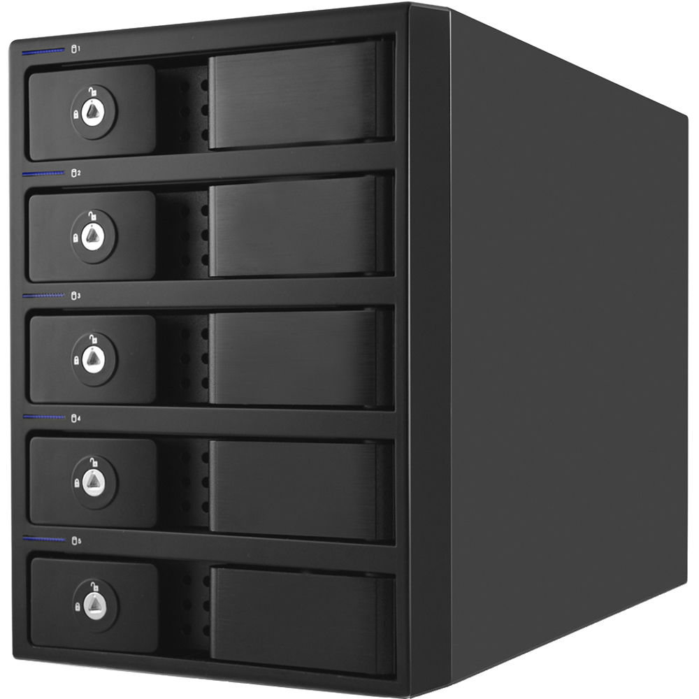 Oyen Digital Mobius 60TB Array RAID USB 3.0 - 5 Bahías, 5 x 12TB, Soporte RAID 0/1/3/5/10, Compatibl