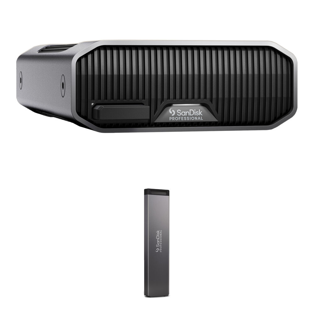 SanDisk Professional 22TB G-DRIVE PROJECT & 2TB PRO-BLADE SSD Mag Kit - Almacenamiento Rápido y Resi