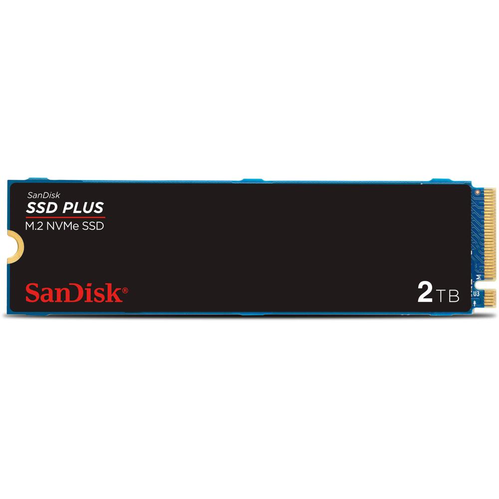 SanDisk 2TB SSD PLUS M.2 NVMe PCIe 3.0 - 3000 MB/s Escritura, 3200 MB/s Lectura, Compatible con Wind