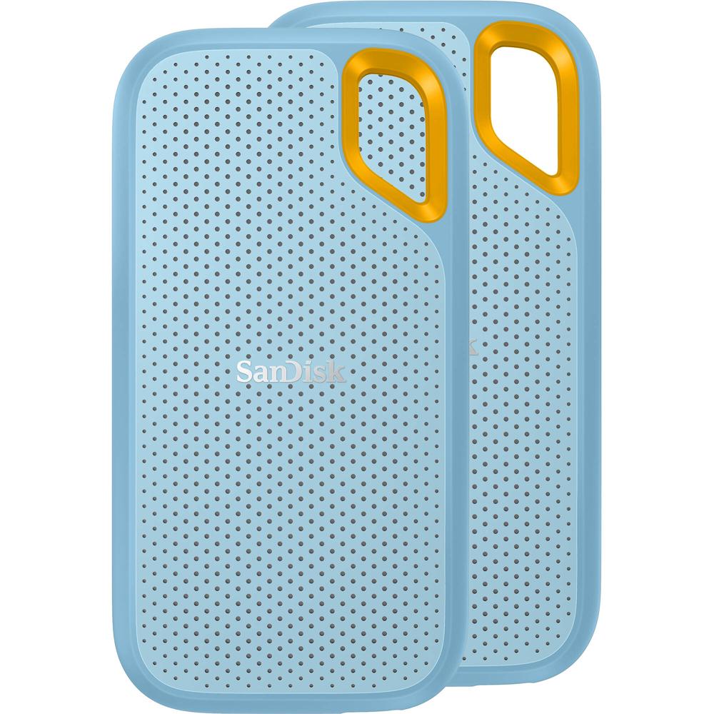 SanDisk 4TB Extreme Portable SSD V2 (Azul , Paquete de 2) - Capacidad de Almacenamiento de 4TB,