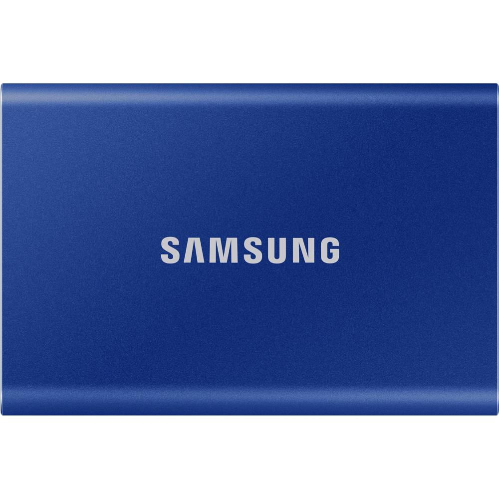Samsung SSD Portátil T7 de 2TB (Azul Índigo) - USB 3.2 Gen 2, PCIe NVMe, Velocidades de Lectura hast