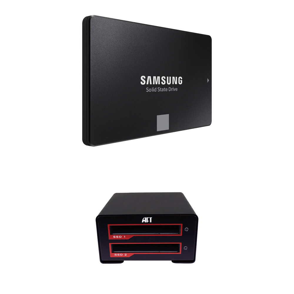 Samsung 500GB 870 EVO SATA III 2.5"" SSD Interno y Kit de Enclosure RAID USB 3.1 Gen 2 Type-C