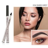 Lápiz Para Cejas Gris Oscuro Music Flower Tinte Natural Larga Duración Resistente Agua Genieka