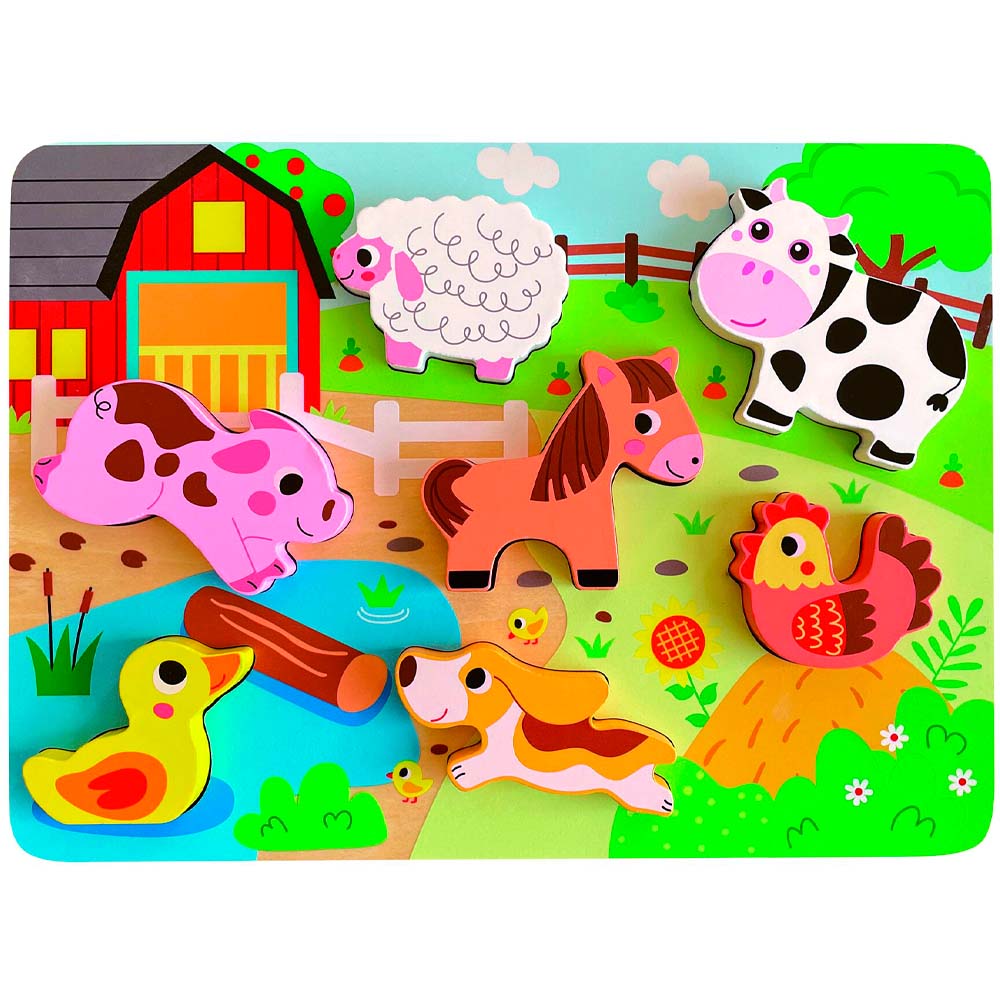 Rompecabezas grueso de madera Wts63415-4  (Modelos Aleatorios)