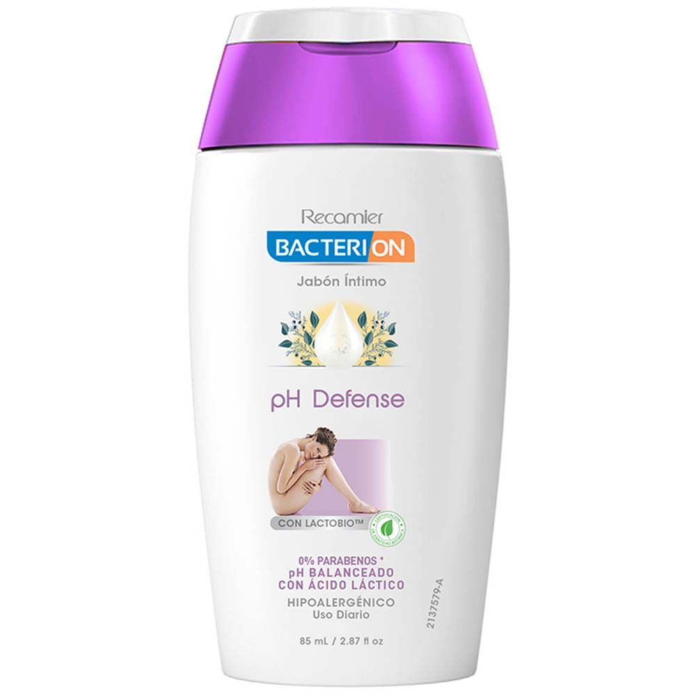 Jabón Íntimo BACTERION Ph Neutro Frasco 85ml
