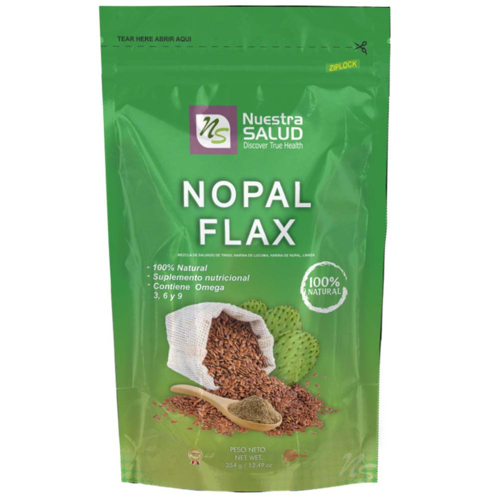 Infusiones NUESTRA SALUD Nopal Flax Doypack 354g