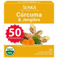 Filtrantes SUNKA Cúrcuma y Jengibre Caja 50un