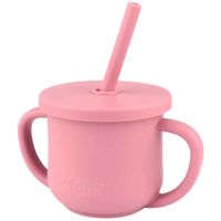 Vaso y Snack 2 En 1 Silicona 225ml Niña INFANTI