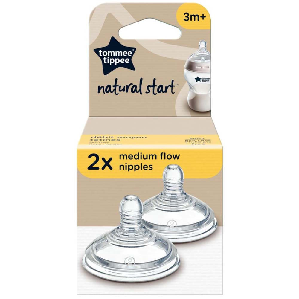 Tetina Flujo Medio X2 Unidades TOMMEE TIPPEE