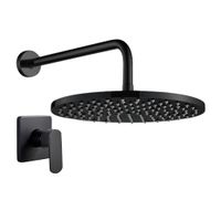 Mezcladora de Ducha Monocomando Orange Oslo Negro Mate