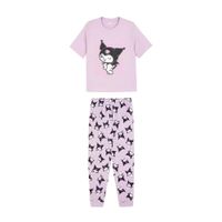 Pijama de punto con Kuromi de Hello Kitty Sanrio - 2 piezas