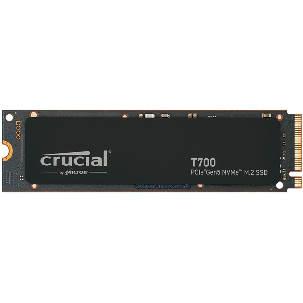 Crucial T700 4TB SSD Interno M.2 PCIe 5.0 x4 - 12,400 MB/s Lectura, 11,800 MB/s Escritura, 2400TB TB