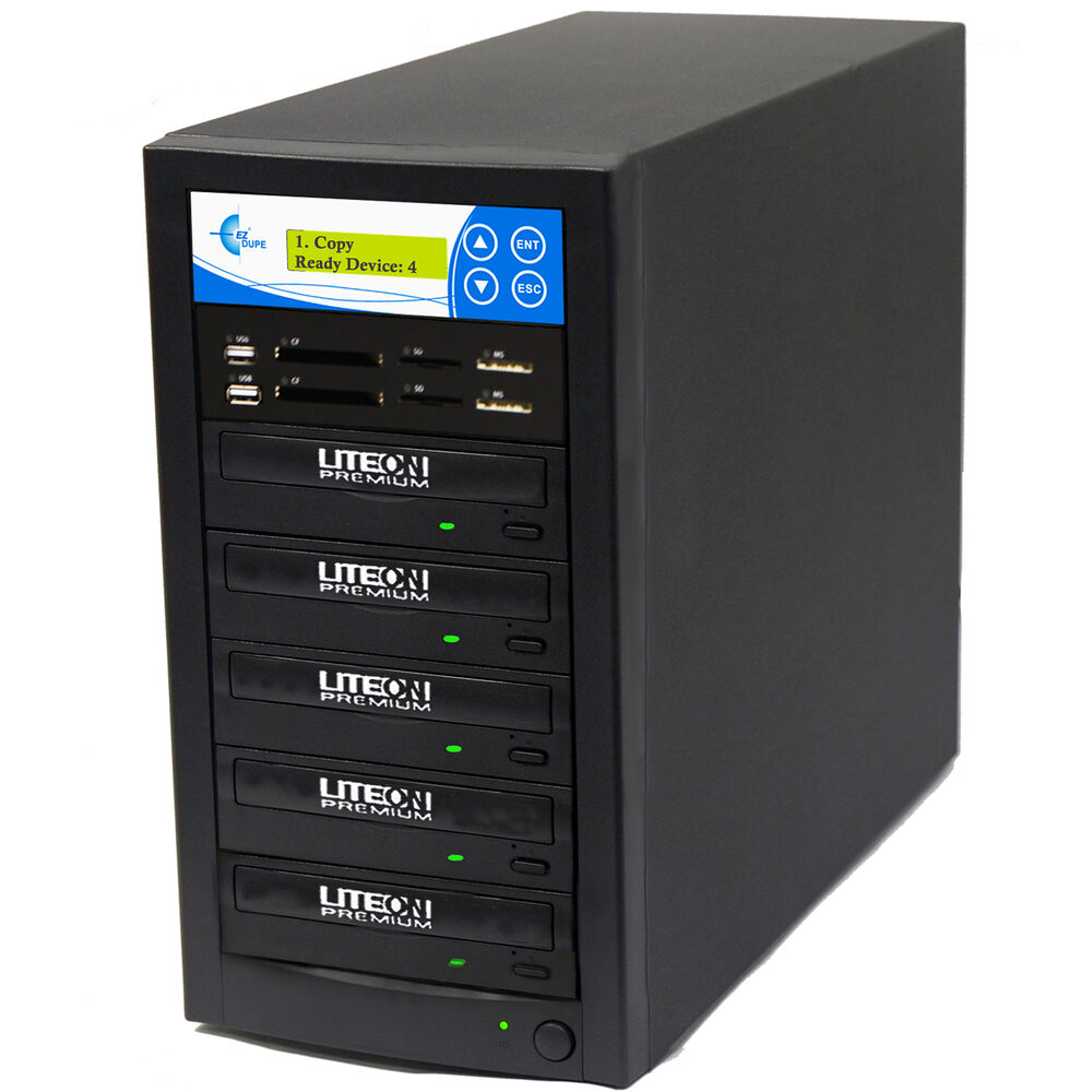 EZ Dupe Media Mirror Plus: Duplicador Multi-Formato de 4 Copias Simultáneas para DVD, CD y Dispositi