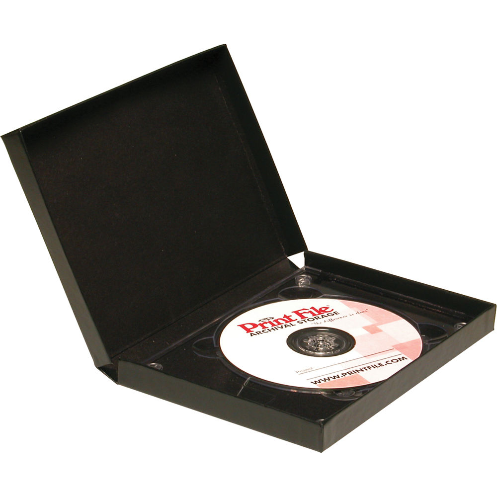 Folios Clamshell para CD Individual (Negro) - Print File