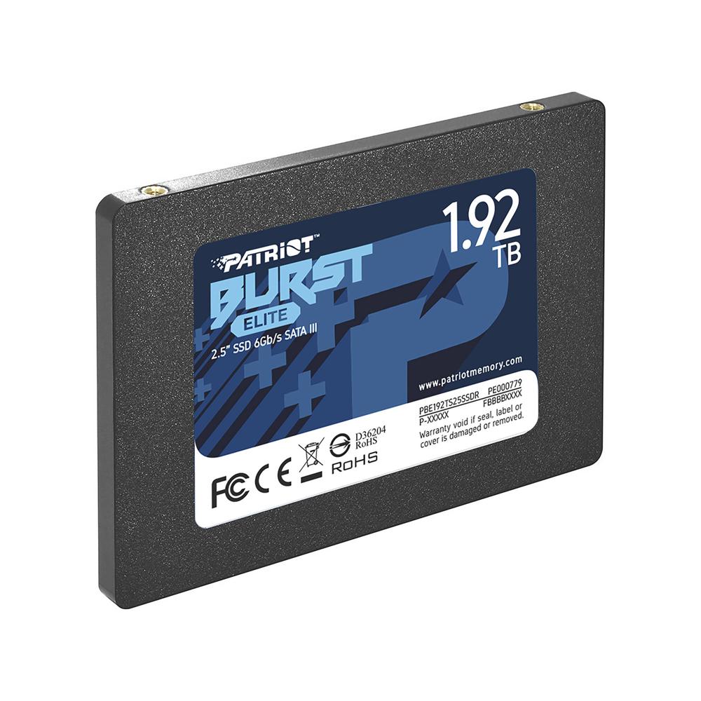 Patriot 1.92TB Burst Elite SSD Interno 2.5"" SATA III - 450 MB/s Lectura, 320 MB/s Escritura, Control