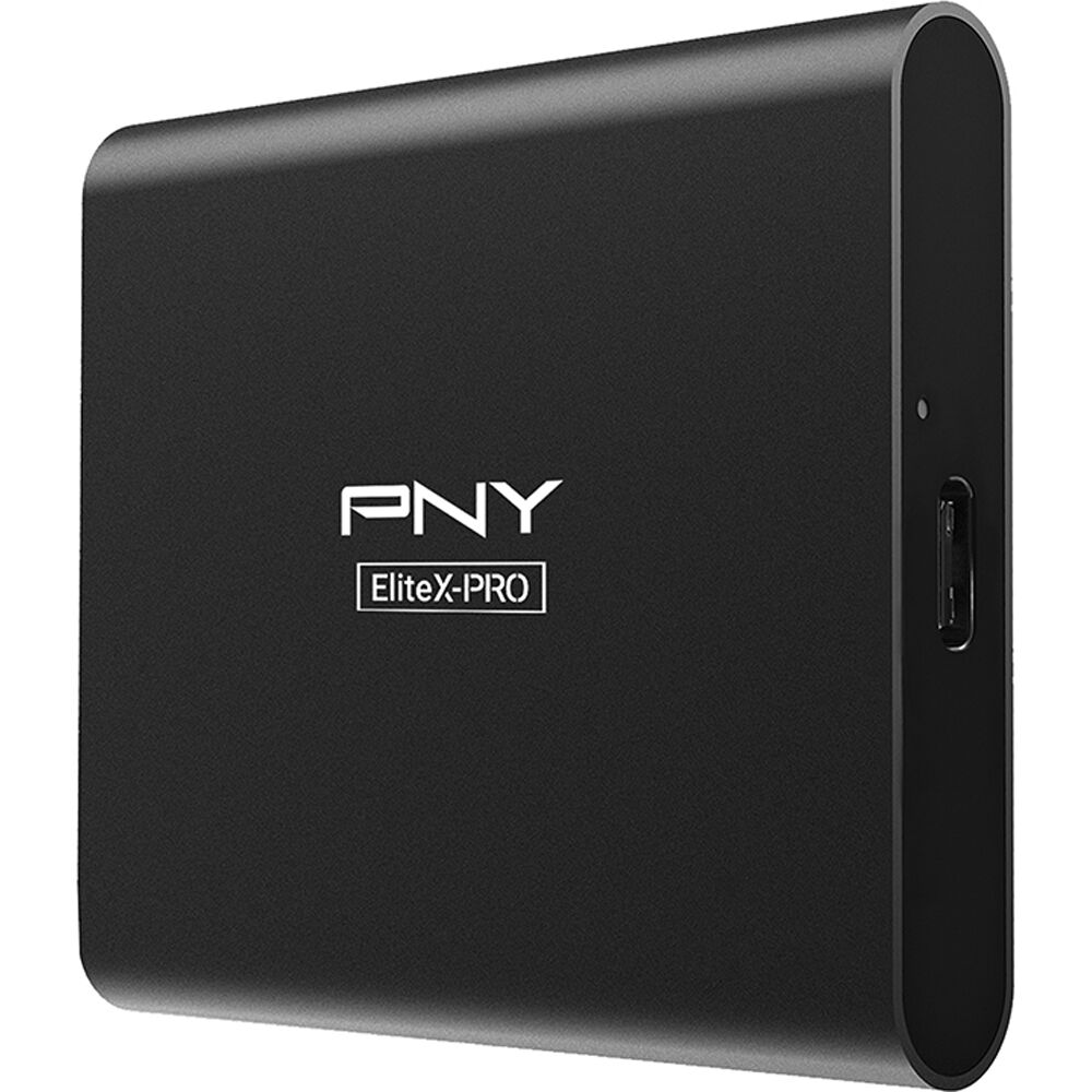 PNY 1TB EliteX-Pro SSD Portátil USB 3.2 Gen 2x2 Type-C - 1,500 MB/s Lectura, 1,400 MB/s Escritura, C