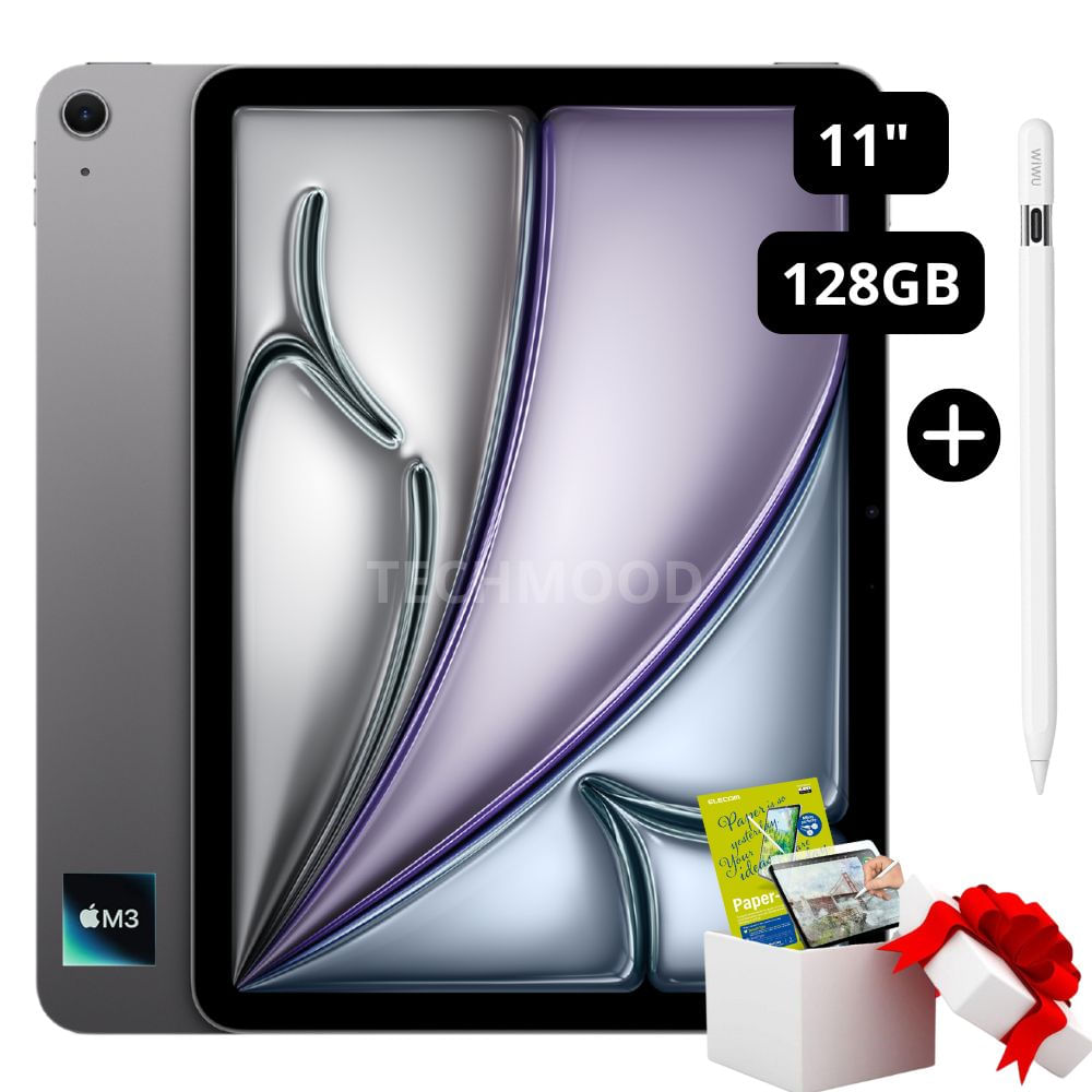 Apple iPad Air 11"" Chip M3 Wifi 128GB - Space Gray + Regao Pencil Genérico