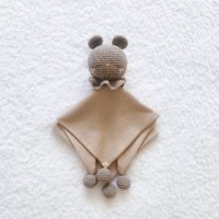 Manta de Apego Muñeco de Compañía para Bebés BE CRAFTY Oso Marrón Algodón Antialérgico
