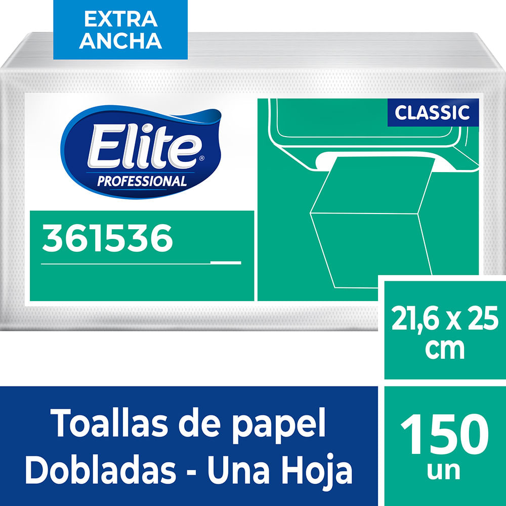Papel Toalla ELITE Clásico Paquete 150un